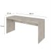 Mesa de Escritório Diretor Snow 160 cm