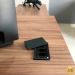 Mesa de Escritório Freya 1 PT Nogal e Preta