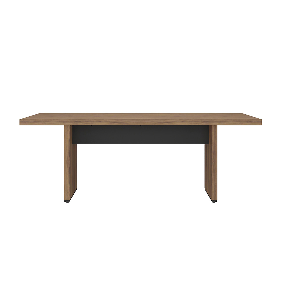 Mesa de Escritório Iver Nogal e Preta