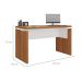 Mesa de Escritório Lane Freijó e Branca 125 cm