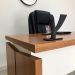 Mesa de Escritório Lane Freijó e Branca 125 cm