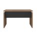 Mesa de Escritório Lane Nogal e Preta 125 cm
