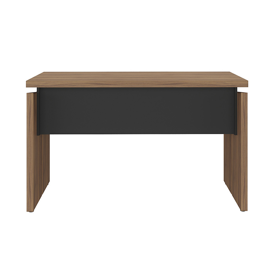 Mesa de Escritório Lane Nogal e Preta 125 cm