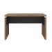 Mesa de Escritório Lane Nogal e Preta 125 cm