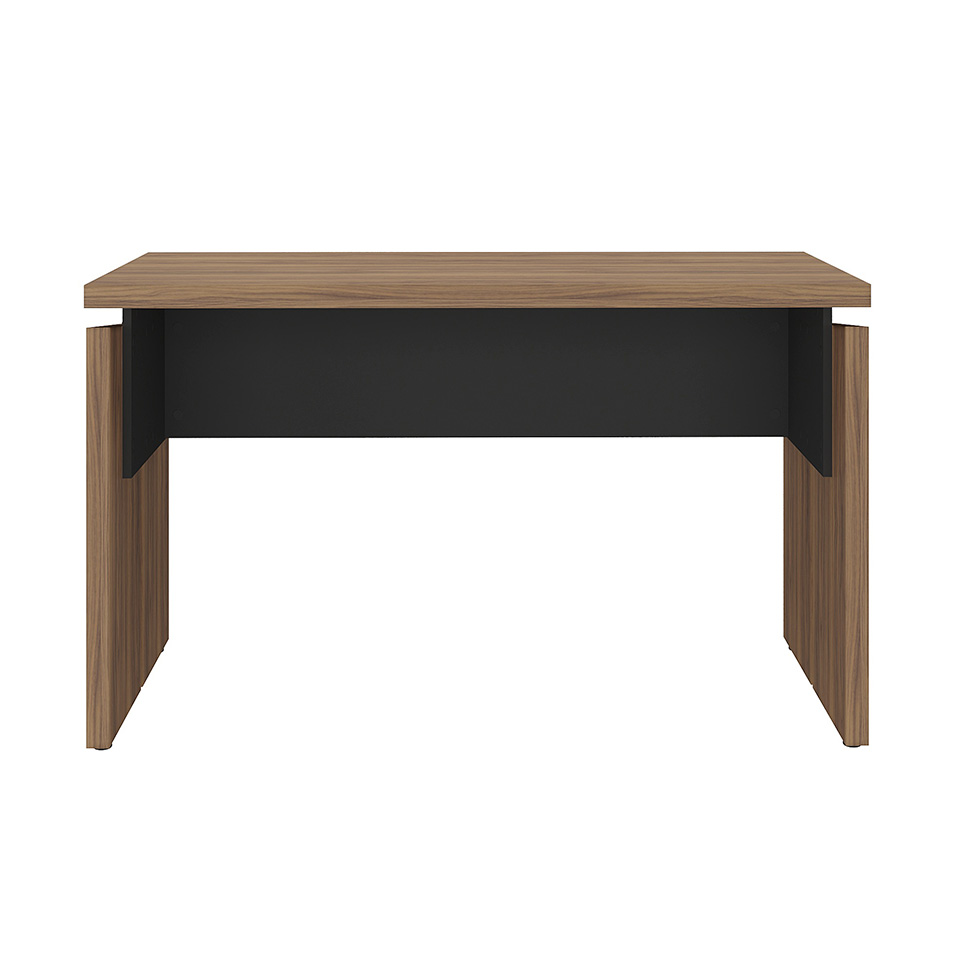 Mesa de Escritório Lane Nogal e Preta 125 cm