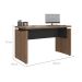 Mesa de Escritório Lane Nogal e Preta 145 cm