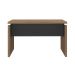 Mesa de Escritório Lane Nogal e Preta 145 cm