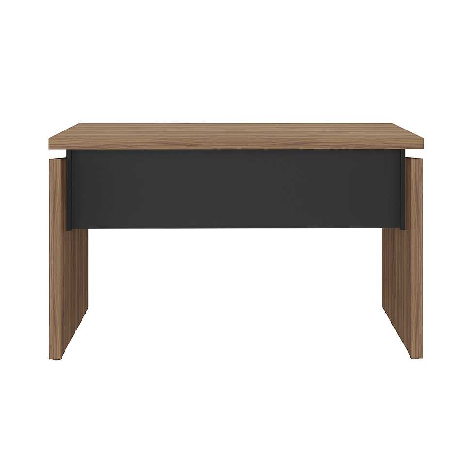 Mesa de Escritório Lane Nogal e Preta 145 cm
