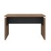 Mesa de Escritório Lane Nogal e Preta 145 cm