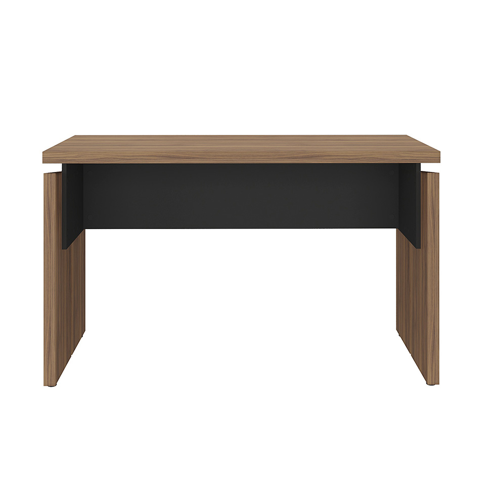 Mesa de Escritório Lane Nogal e Preta 145 cm
