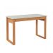 Mesa de Escritório Lanes 100% MDF 1 Gaveta Off White e Freijó