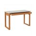 Mesa de Escritório Lanes 100% MDF 1 Gaveta Off White e Freijó