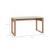 Mesa de Escritório Lanes 100% MDF Off White e Freijó