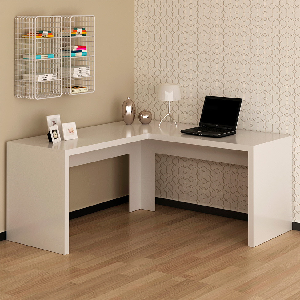 Mesa de Escritório Lunes Branca