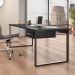 Mesa de Escritório Málaga 1 GV Preta 190 cm