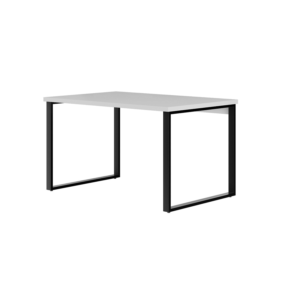 Mesa de Escritório Málaga Branca e Preta 120 cm