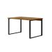 Mesa de Escritório Málaga Nogal e Preta 120 cm