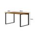 Mesa de Escritório Málaga Nogal e Preta 120 cm