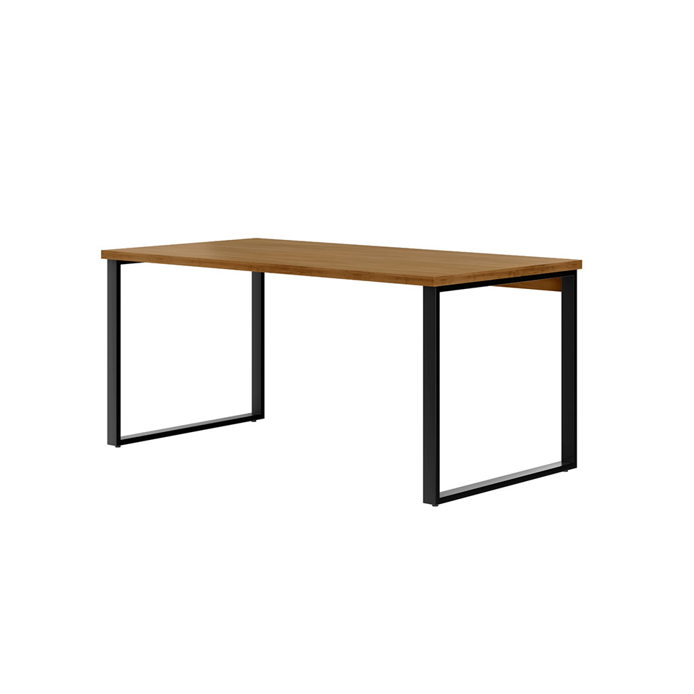 Mesa de Escritório Málaga Nogal e Preta 150 cm