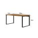 Mesa de Escritório Málaga Nogal e Preta 150 cm