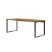 Mesa de Escritório Málaga Nogal e Preta 190 cm