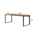 Mesa de Escritório Málaga Nogal e Preta 190 cm