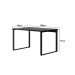 Mesa de Escritório Málaga Preta 120 cm