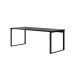 Mesa de Escritório Málaga Preta 190 cm
