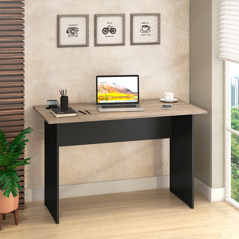 Mesa de Escritório New City I Calvi e Preta 120 cm