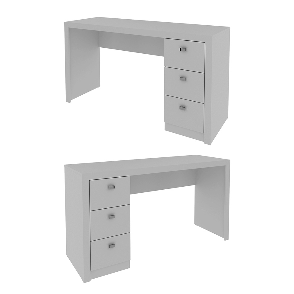 Mesa de Escritório Nico 3 GV Branca