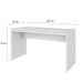 Mesa de Escritório Office Branca 135 cm