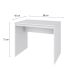 Mesa de Escritório Office Branca 90 cm