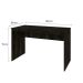 Mesa de Escritório Office Carvalho Dark 120 cm