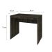 Mesa de Escritório Office Carvalho Dark 90 cm