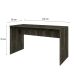 Mesa de Escritório Office Cavalho Dark 135 cm