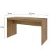 Mesa de Escritório Office Mel 120 cm