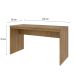Mesa de Escritório Office Mel 135 cm