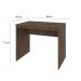 Mesa de Escritório Office Nogal 90 cm
