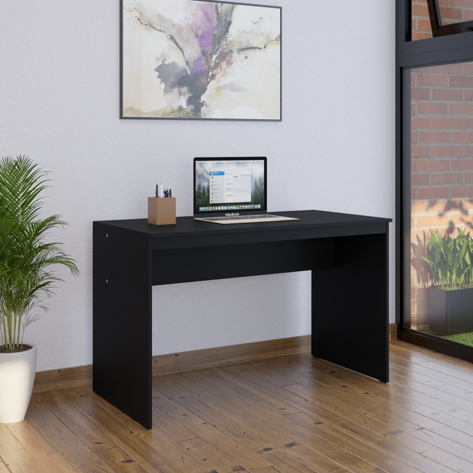 Mesa de Escritório Office Preta 120 cm