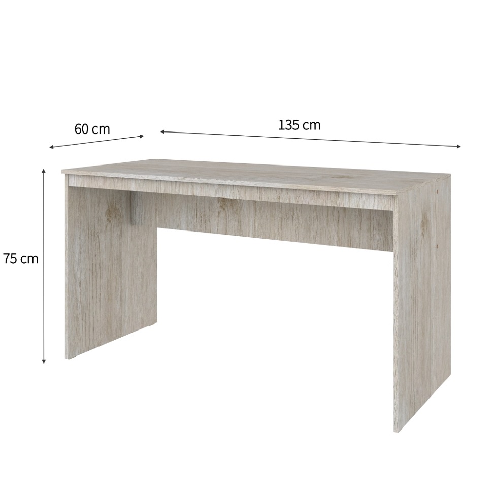 Mesa de Escritório Office Snow 135 cm