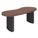 Mesa de Escritório Organic Charuto e Preta