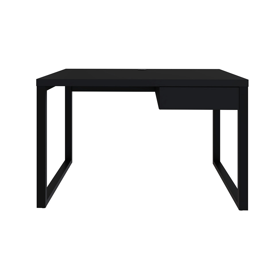 Mesa de Escritório Retangular Miguel 1 GV Preta 120 cm