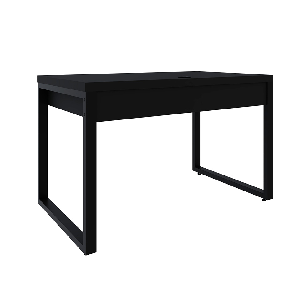 Mesa de Escritório Retangular Miguel 1 GV Preta 120 cm