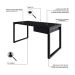 Mesa de Escritório Retangular Miguel 1 GV Preta 150 cm