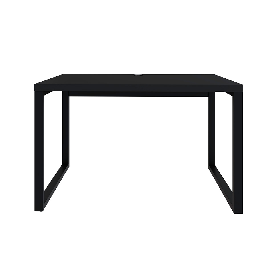 Mesa de Escritório Retangular Miguel Preta 120 cm