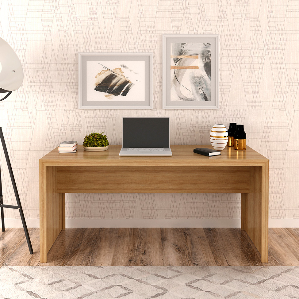 Mesa de Escritório Sofi Amêndoa