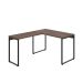 Mesa de Escritório em L Kuadra Nogal e Preta 150x120 cm