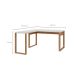 Mesa de Escritório em L Lanes 100% MDF Off White e Freijó