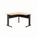 Mesa de Escritório em L New City Calvi e Preta 120 cm