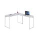 Mesa de Escritório em L Studio Branca 120x140 cm